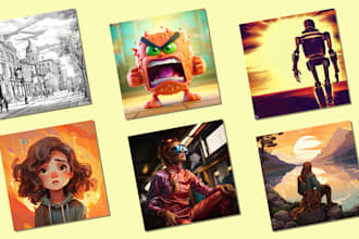 create custom illustrations, and characters with midjourney ai