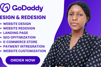 design or redesign your godaddy website godaddy