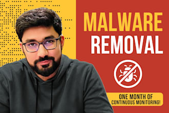 remove malware from your wordpress website for a month