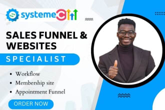 design great sales landing pages with systeme io clickfunnel