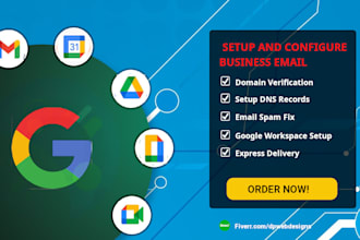 setup google workspace, office 365, or zoho email
