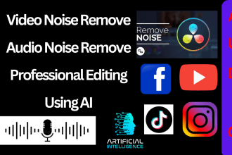 remove background noise from video audio using ai