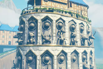 create 3d game asset and environment creation and setup for game engine