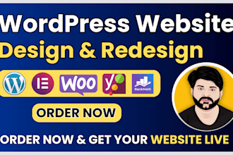design, redesign modern wordpress blog and responsive business website