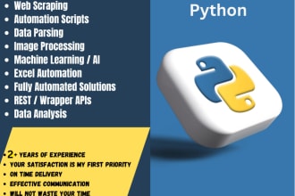 do python coding, project, bug fixing, bots, crawler, etc