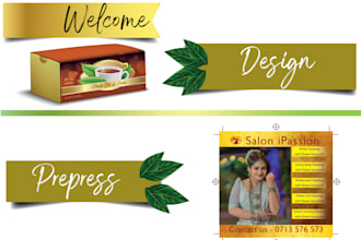 do prepress and creative graphic design