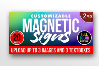 do creative car and truck magnet sign