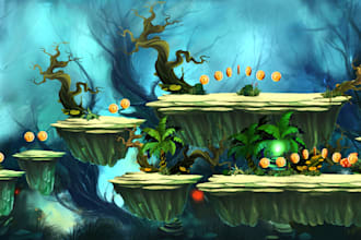 create professional animation background for games