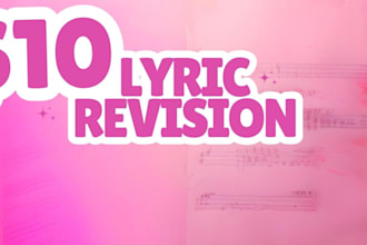 edit and revise your song lyrics in any genre
