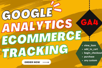set up ga4, enhanced ecommerce, events and goals tracking, ads conversion by GTM