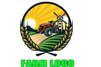 create an agriculture farm logo or icon with a quick turnaround