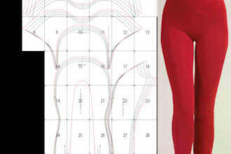 create sewing pattern, grading and a4,a0 printable