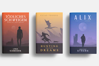 design minimalist book cover or ebook cover