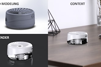 do 3d cad modeling, product design in solidworks and rhino