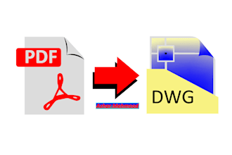 convert pdf or sketch to autocad,dwg