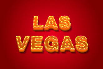 create your text las vegas style