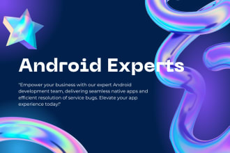 build native android apps and troubleshoot services