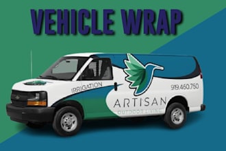 design vehicle wrap, van wrap, bus wrap, truck wrap for you