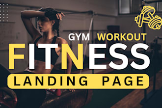 clone landing page or gym, fitness, workout website