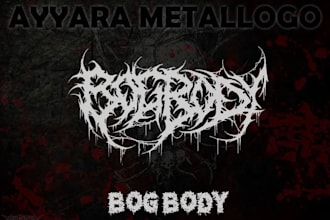 make brutal death metal, deathcore, black metal band logo