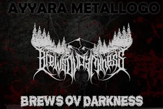 design your black, slamming, brutal, death metal band logo