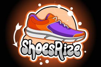 make a vector logo of your shoes, sneaker and store