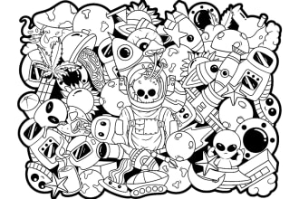 design doodle and doodle art for any purpose