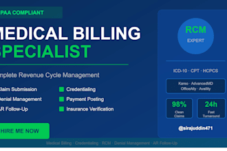 do medical billing, claims submission,and ar followup