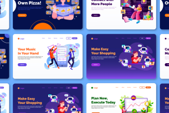 design vector flat illustration for website and application