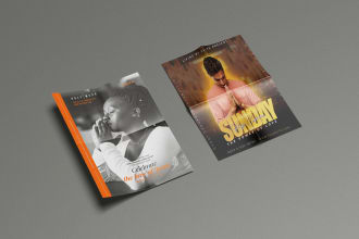 design any event flyer, business flyer, church flyer and any custom flyer