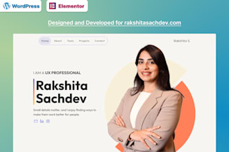 make creative personal portfolio and blog website