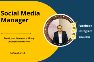be your facebook page manager and content creator