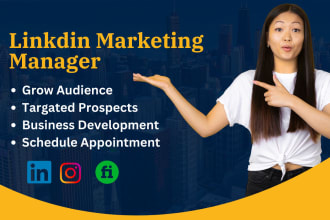be your linkdin manager and appointment setter