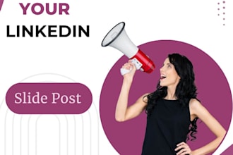 help you to create slide posts on instagram and linkedin