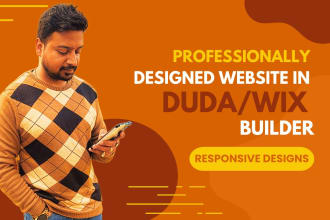 build a professional website in wix and duda