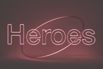 do 3d neon text