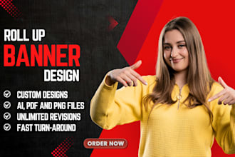 do roll up banner, backdrop banner for events and promotions