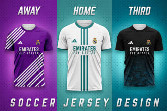 design football, soccer and esports jersey for you