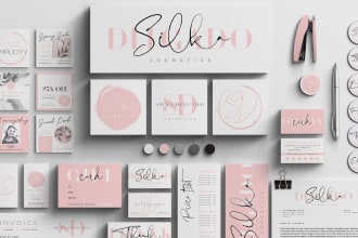 design logo and branding kit for your social media