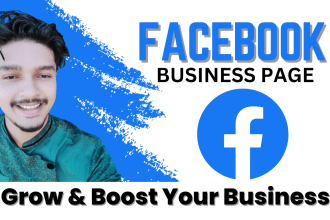 create fix or optimize facebook business page and fan page