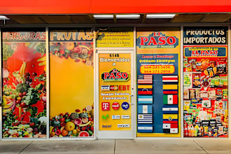 design window graphics, shop front signs, decal storefronts, signage, yard sign