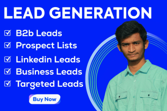 do b2b lead generation, linkedin lead generation and contact list build