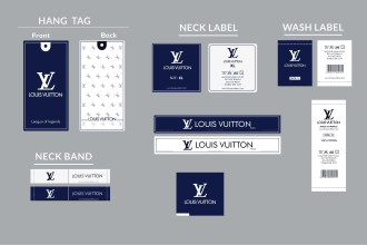 design hang tag, clothing tags, clothing label, neck label