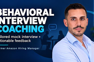 prepare you for any behavioral job interview with tailored coaching