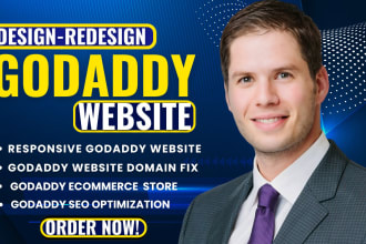 design godaddy website , godaddy website redesign, godaddy ecommerce website seo