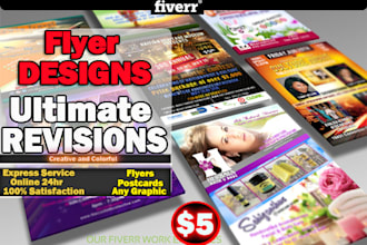 design a beautiful flyer, poster in 24hr