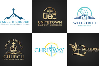 do modern christian ministry religious and church logo