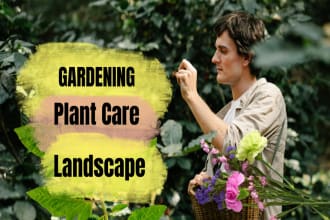 write high quality gardening plant care blogs and articles