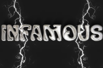 do 3d chrome text