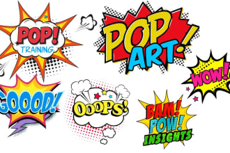 design unique and professional 90s 80s 70s logo for your t shirt